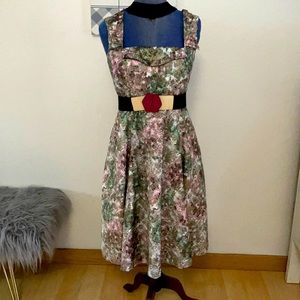 Gorgeous A-line Flowy vintage dress McGinn 36
